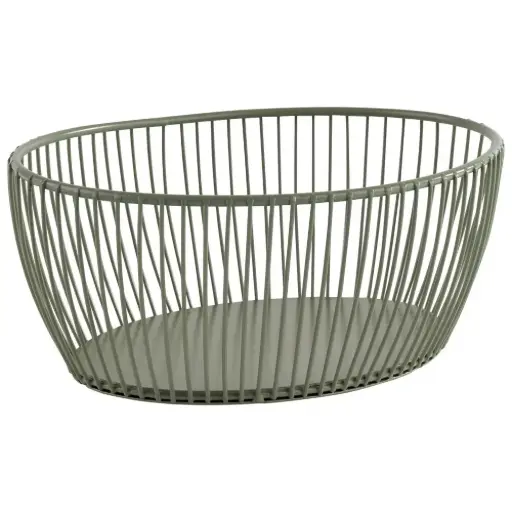[30472] Cesta metálica Svart verde 20x15 cm