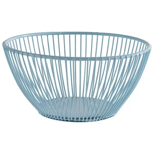 [30452] Cesta metálica Svart azul 17,5x8 cm