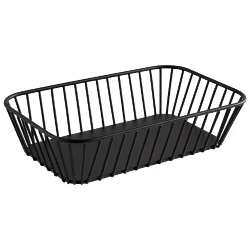 [30418] Cesta metálica Urban negra GN 1/4