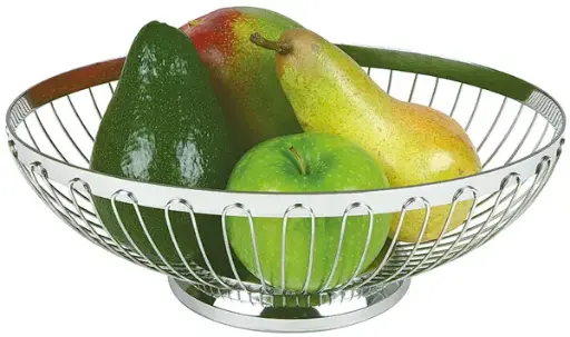 [30240] Cesta Oval Inox. 24,5X18 Cm.