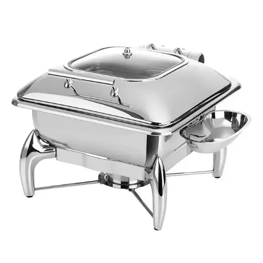[12484] Chafing dish Globe tapa de cristal GN 2/3