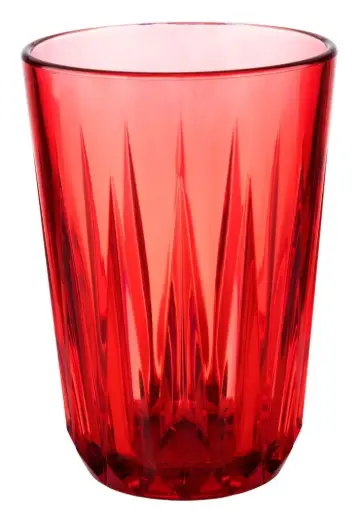 [10510] Vaso Tritan Crystal Rojo 0.15 L.