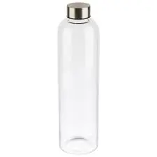 [66909] Botella Cristal Tapa Inox. 1L.