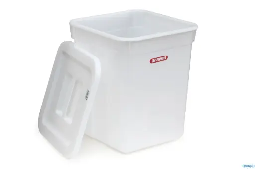[00448] Barreño Manutencion Cuadrado Pp. Con Tapa 60 L. 41.5X41.5X50 Cm.           