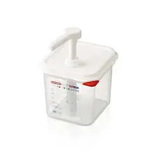 [03786] Dispensador Salsas Pp. C/Bomba Gn. 1/6 2,6 L.