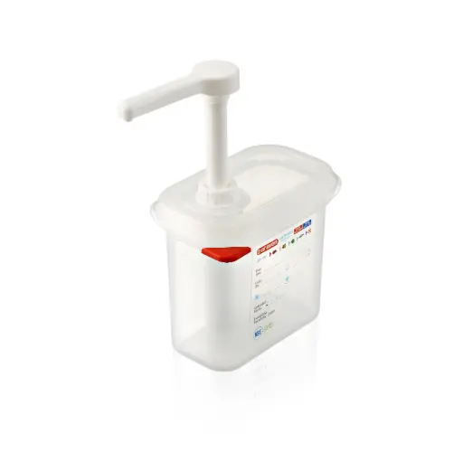 [01362] Dispensador Salsas Pp. C/Bomba Gn. 1/9 1,5 L.