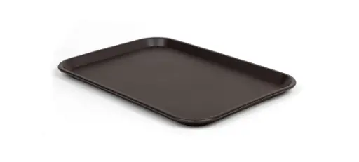 [41046] Bandeja fast food marrón 350x270x20 mm