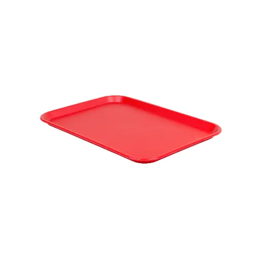 [22047] Bandeja Fast Food Roja 416X305X22 Mm.                            