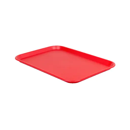 [22048] Bandeja Fast Food Roja 458X355X25 Mm.                            