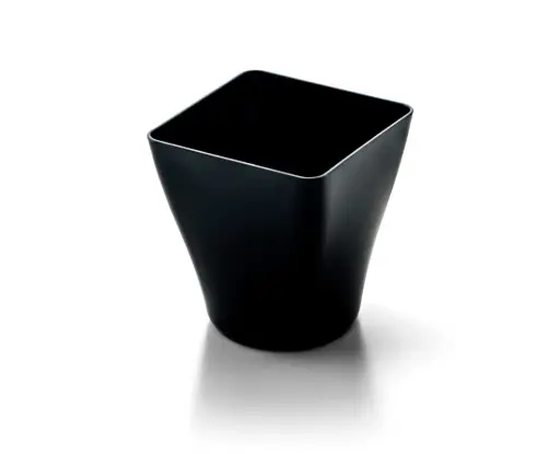 [41761] Bol degustación PS 12 unidades. negro 51x51x55 mm 9 cl