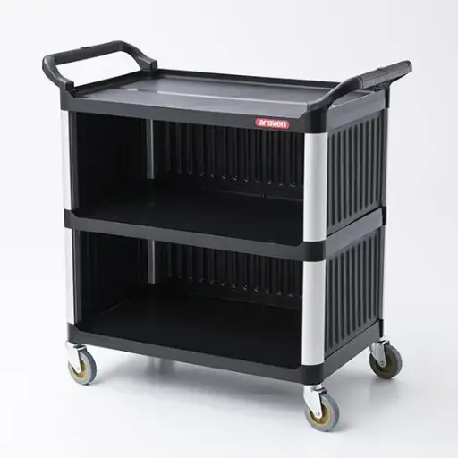 [61221] Carro servicio cerrado 3 estantes 95x50x95 cm