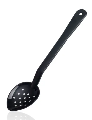 [41703] Cuchara Buffet Perforada Pc. Negra 33 Cm.