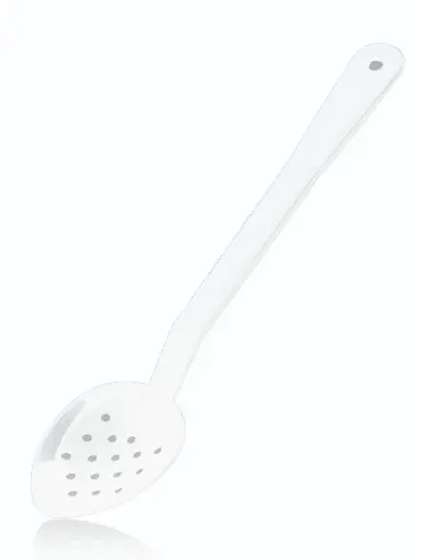 [01703] Cuchara buffet PC blanca perforada 33 cm