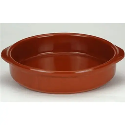 [36-0110] Cazuela barro con asas 10 cm