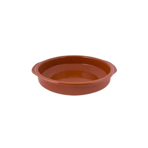 [36-0120] Cazuela barro con asas 20 cm