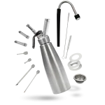 [HA098] Sifón Crema En Acero Inoxidable 1000 Ml Élite
