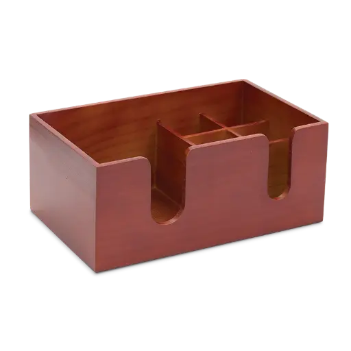[HA115] Bar caddy de madera 27 * 16.5 * 11,5 cm