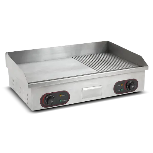 [RS523] Fry Top liso / Ranurado 2200 W + 2200 W cm 73x40