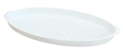 [3040470] Fuente oval grill blanca 47 cm