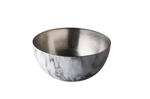 [ELM2509M] Zz26 Ensaladera Vintage Inox. Marmol 25 Cm.
