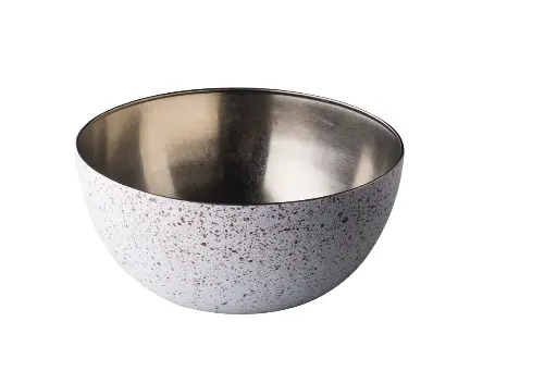 [ELM3008T] Ensaladera Vintage de acero inoxidable Puntos 30 cm