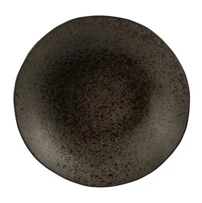 [QU73909] Plato Hondo Q Authentic Speckle Negro 26,5 Cm.