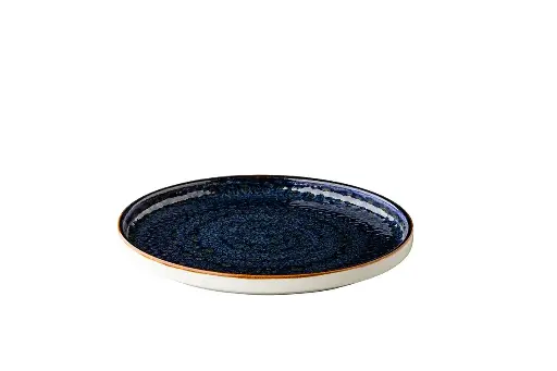 [QU93060] Plato Llano Jersey Apilable Azul 25,4 Cm.