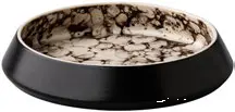 [RD18221] Zz26 Plato Hondo Bubble Negro Satin 20X3,8 Cm.