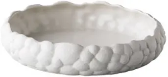 [RD18806] Zz26 Ensaladera Bubble Curved Blanca 24,5X5,5 Cm.