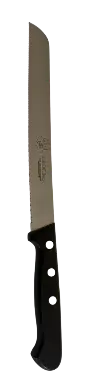 [83001] Cuchillo Pan Sierra Negro 20 Cm.