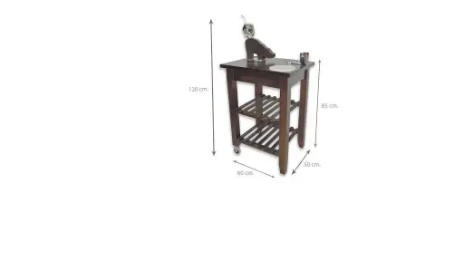 [795001] Mesa Jamonera Soporte Cerdito 50X60X85 Cm.