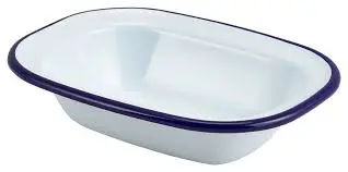 [44016] Fuente Enamel Filo Azul 16X12X3.5 Cm.