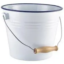 [58522] Cubo Degustacion Enamel Filo Azul 22X18.6 Cm.