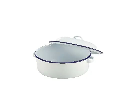 [60520] ZZ26 Cacerola Enamel filo azul con tapa 20 cm