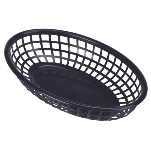 [FFB23-B] ZZ26 Cesta fast food negra 23,5x15,4 cm