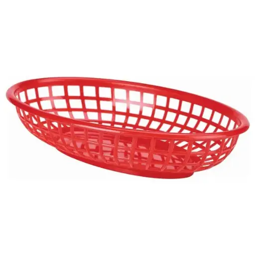 [FFB23-R] Cesta Fast Food Roja 23.5X15.4 Cm.