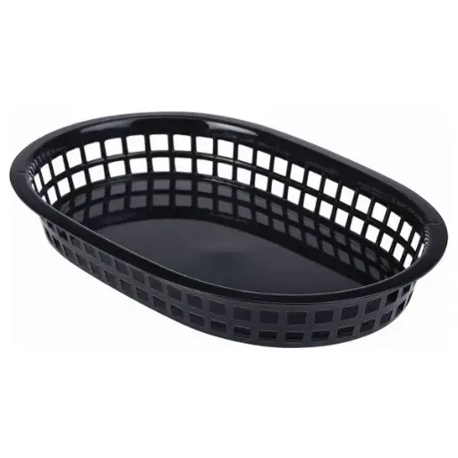 [FFB27-B] ZZ26 Cesta fast food negra 27,5x17,5 cm