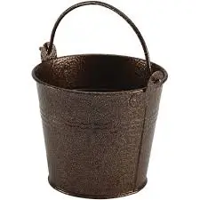 [GSHB10C] Cubo Degustacion Galvanizado Cobre 10X9 Cm.