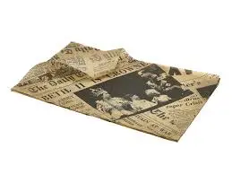 [PN0829P] Papel Antigrasa Marron Newspaper 35X25 Cm.