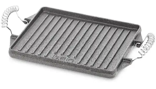 [3827] Plancha Hierro Fundido Esmaltada Rectangular 27 X 21 cm