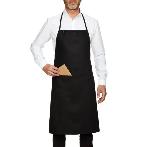 [DB7590A03-P01E201] Delantal negro 75x90 cm
