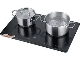 [1033] Hornillo doble cerámica de cristal 3400 W (Ø 22 cm)   anti ralladuras con detección automática de ollas, control táctil
rango temperatura 60-240 °C o  10 niveles de potencia
diseño delgado de  40 mm
