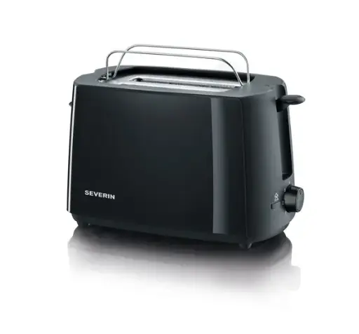 [2287] Tostador Electrico Severin Negro 700 W.