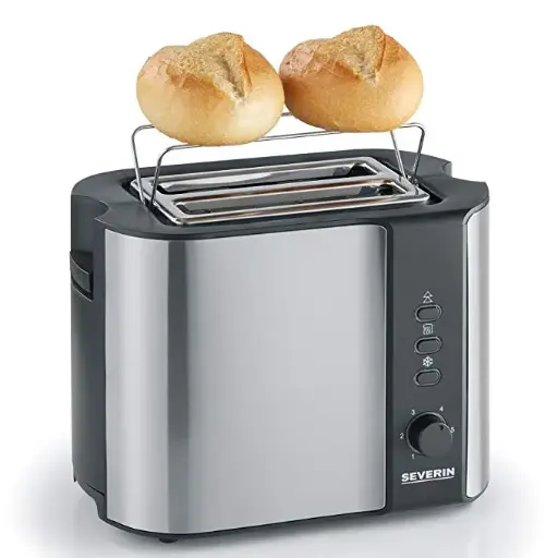 [2589] Tostador eléctrico de acero inoxidable 800 W
