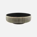 [000701316591000628] Bol Nara Relieve Bicolor Blanco Negro 15X7,8 Cm.
