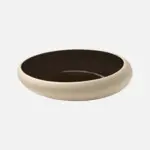 [000701181791001372] Plate Half-Deep Round Coupe Black 17Cm Embrace