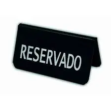 [0642] Reservado Pvc Engomado Negro 11X6 Cm.