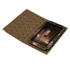[9708.BEIGE-COBRE] Bandeja Cambio Manila Beig / Cobre 22X13 Cm.