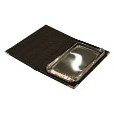 [9718.BEIGE-COBRE] Bandeja Cambio Paglia Beige / Cobre 22X13 Cm.