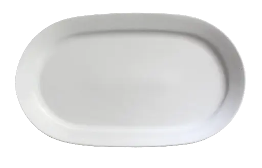 [01S0098] Fuente Mallorca Porcelana Blanca 32X20 Cm.